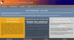 Desktop Screenshot of maxi-trampoline.com